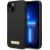 Guess GUHMP14MSBPLK Hardcase Silicone Logo Plate MagSafe Aizsargapvalks priekš iPhone 14 Plus / 15 Plus 6.7" / melns Neoriģinālie Maciņi