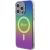 Guess GUHMP15XHITSK Hardcase IML Iridescent MagSafe Aizsargapvalks priekš iPhone 15 Pro Max 6.7" Neoriģinālie Maciņi