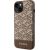 Guess GUHMP14MHGCFSEW GCube Stripes MagSafe Aizsargapvalks priekš iPhone 14 Plus / 15 Plus 6.7" / brūns Neoriģinālie Maciņi