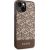 Guess GUHMP14MHGCFSEW GCube Stripes MagSafe Aizsargapvalks priekš iPhone 14 Plus / 15 Plus 6.7" / brūns Neoriģinālie Maciņi