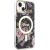Guess GUHMP14SHCFWSK Hardcase Flower MagSafe Aizsargapvalks priekš iPhone 14 / 15 / 13 6.1" / melns Neoriģinālie Maciņi
