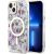 Guess GUHMP14MHCFWST Hardcase Flower MagSafe Aizsargapvalks priekš iPhone 14 Plus / 15 Plus 6.7" Neoriģinālie Maciņi