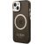 Guess GUHMP14MHTCMK Hardcase Gold Outline Translucent Mag Aizsargapvalks priekš iPhone 14 Plus / 15 Plus 6.7" / melns Neoriģinālie Maciņi