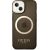 Guess GUHMP14MHTCMK Hardcase Gold Outline Translucent Mag Aizsargapvalks priekš iPhone 14 Plus / 15 Plus 6.7" / melns Neoriģinālie Maciņi