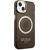 Guess GUHMP14MHTCMK Hardcase Gold Outline Translucent Mag Aizsargapvalks priekš iPhone 14 Plus / 15 Plus 6.7" / melns Neoriģinālie Maciņi