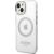 Guess GUHMP14MHTRMS Metal Outline Magsafe Aizsargapvalks priekš iPhone 14 Plus / 15 Plus 6.7" / sudrabs Neoriģinālie Maciņi