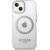 Guess GUHMP14MHTRMS Metal Outline Magsafe Aizsargapvalks priekš iPhone 14 Plus / 15 Plus 6.7" / sudrabs Neoriģinālie Maciņi