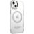 Guess GUHMP14MHTRMS Metal Outline Magsafe Aizsargapvalks priekš iPhone 14 Plus / 15 Plus 6.7" / sudrabs Neoriģinālie Maciņi