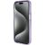Guess GUHMP15LHRSGSU Hardcase Ring Stand Script Glitter MagSafe Aizsargapvalks priekš iPhone 15 Pro 6.1" / violets Neoriģinālie Maciņi
