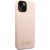Guess GUHMP14MSBPLP Hardcase Silicone Logo Plate MagSafe Aizsargapvalks priekš iPhone 14 Plus/15 Plus 6.7" / rozā Neoriģinālie Maciņi