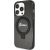 Guess GUHMP15XHRSGSK Hardcase Ring Stand Script Glitter MagSafe Aizsargapvalks priekš iPhone 15 Pro Max 6.7" / melns Neoriģinālie Maciņi