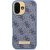 Guess GUHMP16SU4GPRB Hardcase 4G Logo Plate MagSafe Aizsargapvalks priekš iPhone 16 6.1" / zils Neoriģinālie Maciņi