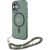 Guess GUHMP16MHGCRELSA Hardcase IML Glitter With Pearl Strap MagSafe Aizsargapvalks priekš iPhone 16 Plus 6.7" / zaļš Neoriģinālie Maciņi