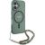 Guess GUHMP16MHGCRELSA Hardcase IML Glitter With Pearl Strap MagSafe Aizsargapvalks priekš iPhone 16 Plus 6.7" / zaļš Neoriģinālie Maciņi