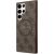 Guess GUHMS24LG4GFRW Hardcase 4G Collection Leather Metal Logo MagSafe Aizsargapvalks priekš Samsung Galaxy S24 Ultra S928 / brūns Neoriģinālie Maciņi