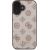 Guess GUHMP16SPGPYSW Peony Script MagSafe Aizsargapvalks priekš iPhone 16 6.1" / brūns Neoriģinālie Maciņi