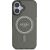 Guess GUHMP16MHFGEREK Hardcase IML Glitter Circle MagSafe Aizsargapvalks priekš iPhone 16 Plus 6.7" / melns Neoriģinālie Maciņi