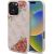 Guess GUHMP16XP4ROPEMCP Hardcase 4G Flowers Print MagSafe Aizsargapvalks priekš iPhone 16 Pro Max 6.9" / rozā Neoriģinālie Maciņi