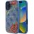 Guess GUHMP16SP4ROPEMCB Hardcase 4G Flowers Print MagSafe Aizsargapvalks priekš iPhone 16 6.1" / zils Neoriģinālie Maciņi