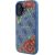 Guess GUHMP16SP4ROPEMCB Hardcase 4G Flowers Print MagSafe Aizsargapvalks priekš iPhone 16 6.1" / zils Neoriģinālie Maciņi