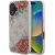 Guess GUHMP16SP4ROPEMCP Hardcase 4G Flowers Print MagSafe Aizsargapvalks priekš iPhone 16 6.1" / rozā Neoriģinālie Maciņi