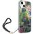 Guess GUOHCP14MHFLSB Flower Strap Aizsargapvalks priekš iPhone 14 Plus / 15 Plus 6.7" / zils Neoriģinālie Maciņi