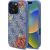 Guess GUHMP16XP4ROPEMCB Hardcase 4G Flowers Print MagSafe Aizsargapvalks priekš iPhone 16 Pro Max 6.9" / zils Neoriģinālie Maciņi