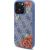 Guess GUHMP16XP4ROPEMCB Hardcase 4G Flowers Print MagSafe Aizsargapvalks priekš iPhone 16 Pro Max 6.9" / zils Neoriģinālie Maciņi