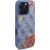 Guess GUHMP16XP4ROPEMCB Hardcase 4G Flowers Print MagSafe Aizsargapvalks priekš iPhone 16 Pro Max 6.9" / zils Neoriģinālie Maciņi