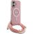 Guess GUHMP16SHCTSGNSP Hardcase Crossbody Cord Script MagSafe Aizsargapvalks priekš iPhone 16 6.1" / rozā Neoriģinālie Maciņi