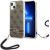 Guess GUOHCP14MH4STW Hardcase 4G Print Strap Aizsargapvalks priekš iPhone 14 Plus / 15 Plus 6.7" / brūns Neoriģinālie Maciņi