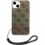 Guess GUOHCP14MH4STW Hardcase 4G Print Strap Aizsargapvalks priekš iPhone 14 Plus / 15 Plus 6.7" / brūns Neoriģinālie Maciņi