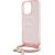 Guess GUHMP16XHCTSGNSP Crossbody Cord Script MagSafe Aizsargapvalks priekš iPhone 16 Pro Max 6.9" / rozā Neoriģinālie Maciņi