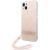 Guess GUOHCP14MH4STP Hardcase 4G Print Strap Aizsargapvalks priekš iPhone 14 Plus / 15 Plus 6.7" / rozā Neoriģinālie Maciņi