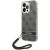 Guess GUOHCP14LH4STK Hardcase 4G Print Strap Aizsargapvalks priekš iPhone 14 Pro 6,1" / melns Neoriģinālie Maciņi