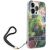 Guess GUOHCP14XHFLSB Flower Strap Aizsargapvalks priekš iPhone 14 Pro Max 6,7" / zils Neoriģinālie Maciņi