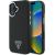 Guess GUHMP16MPGTSPSK Hardcase Grained Triangle MagSafe Aizsargapvalks priekš iPhone 16 Plus 6.7" / melns Neoriģinālie Maciņi