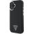 Guess GUHMP16MPGTSPSK Hardcase Grained Triangle MagSafe Aizsargapvalks priekš iPhone 16 Plus 6.7" / melns Neoriģinālie Maciņi