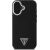 Guess GUHMP16MPGTSPSK Hardcase Grained Triangle MagSafe Aizsargapvalks priekš iPhone 16 Plus 6.7" / melns Neoriģinālie Maciņi