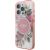 Guess GUHMP16XHFWBDCEP Hardcase IML Flower & Tonal Circle MagSafe Aizsargapvalks priekš iPhone 16 Pro Max 6.9" / rozā Neoriģinālie Maciņi
