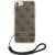Guess GUOHCI8H4STW Hardcase 4G Print Strap Aizsargapvalks priekš iPhone SE 2022 / SE2020 / 7 / 8 / brūns Neoriģinālie Maciņi