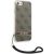 Guess GUOHCI8H4STW Hardcase 4G Print Strap Aizsargapvalks priekš iPhone SE 2022 / SE2020 / 7 / 8 / brūns Neoriģinālie Maciņi