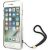 Guess GUOHCI8H4STW Hardcase 4G Print Strap Aizsargapvalks priekš iPhone SE 2022 / SE2020 / 7 / 8 / brūns Neoriģinālie Maciņi
