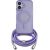 Guess GUHMP16SHCTSGNSU Crossbody Cord Script MagSafe Aizsargapvalks priekš iPhone 16 6.1" / violets Neoriģinālie Maciņi