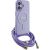 Guess GUHMP16SHCTSGNSU Crossbody Cord Script MagSafe Aizsargapvalks priekš iPhone 16 6.1" / violets Neoriģinālie Maciņi