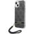 Guess GUOHCP14MH4STK Hardcase 4G Print Strap Aizsargapvalks priekš iPhone 14 Plus/15 Plus 6.7" / melns Neoriģinālie Maciņi