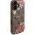 Guess GUHMP16SP4ROPEMCW Hardcase 4G Flowers Print MagSafe Aizsargapvalks priekš iPhone 16 6.1" / brūns Neoriģinālie Maciņi
