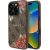 Guess GUHMP16XP4ROPEMCW Hardcase 4G Flowers Print MagSafe Aizsargapvalks priekš iPhone 16 Pro Max 6.9" / brūns Neoriģinālie Maciņi