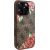 Guess GUHMP16XP4ROPEMCW Hardcase 4G Flowers Print MagSafe Aizsargapvalks priekš iPhone 16 Pro Max 6.9" / brūns Neoriģinālie Maciņi