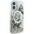 Guess GUHMP16SLFMWTE Liquid Glitter Flower MagSafe Aizsargapvalks priekš iPhone 16 6.1" / bēšs Neoriģinālie Maciņi